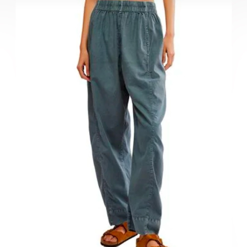 Free People Blue Relaxed Pants